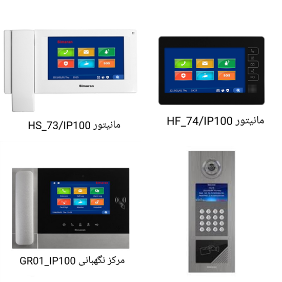 پکیج آیفون تصویری کدینگ IP100 سیماران