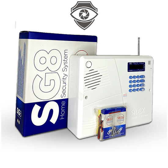 مرکز دزدگیر اماکن سیم کارت و خط ثابت سایلکس SILEX مدل SG8-805Q