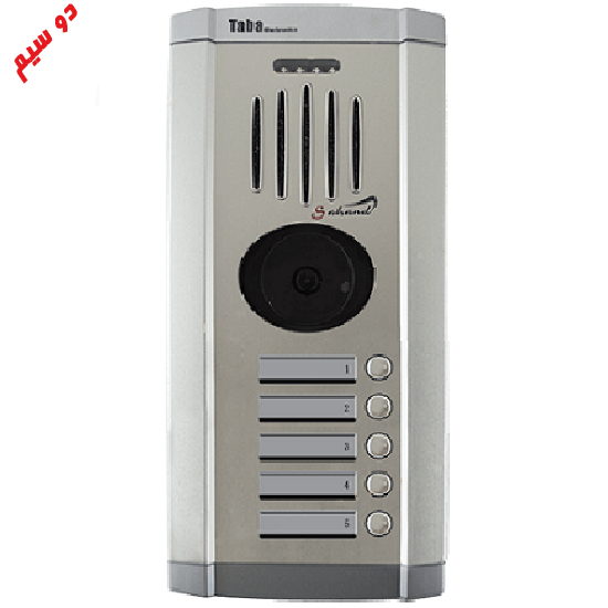 پنل تصویری رنگی 5 واحدی دوسیم تابا TVP-1860/2W