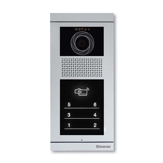 پنل تصویری Touch Key شش واحدی سیماران مدل فرداد کارتخوان (TD6)
