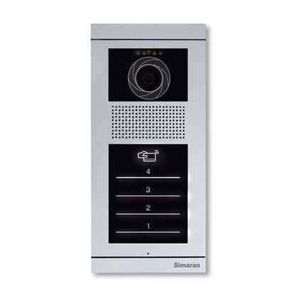 پنل تصویری Touch Key چهار واحدی سیماران مدل فرداد کارتخوان (TD4)