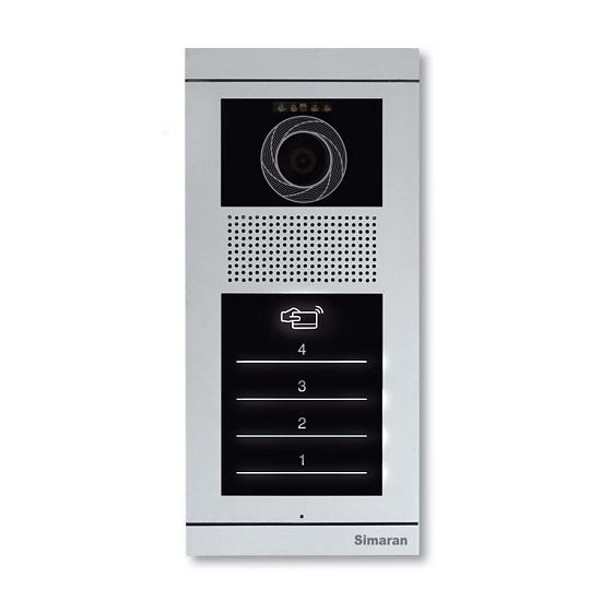 پنل تصویری Touch Key چهار واحدی سیماران مدل فرداد کارتخوان (TD4)