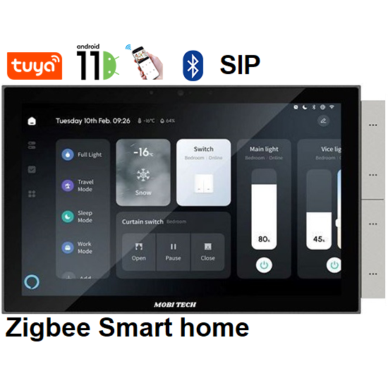 مانیتور آیفون تصویری 10 اینچ IP موبی تک Mobi Tech مدل IPSZB102AT ( اندروید & زیگبی )