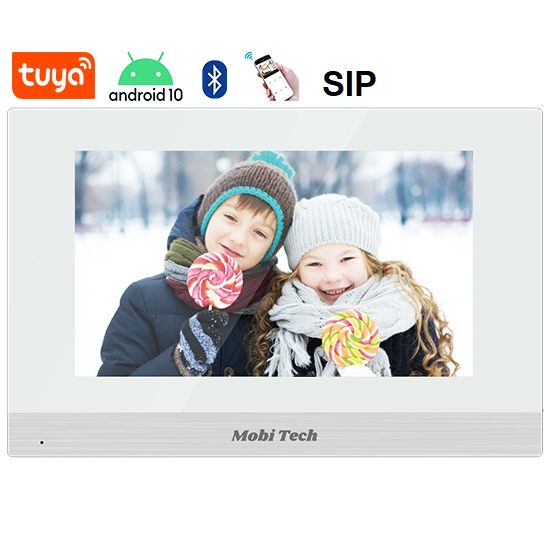 مانیتور آیفون تصویری 10 اینچ سفید IP موبی تک Mobi Tech ( اندروید ) ( MB-IPMETS102AT )