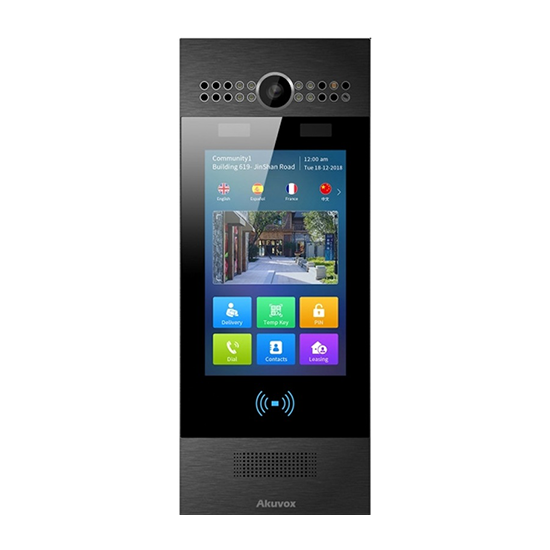 پنل دربازکن تصویری با قابلیت تشخیص چهره آکووکس تحت شبکه ( IP ) Akuvox ( R29CB )