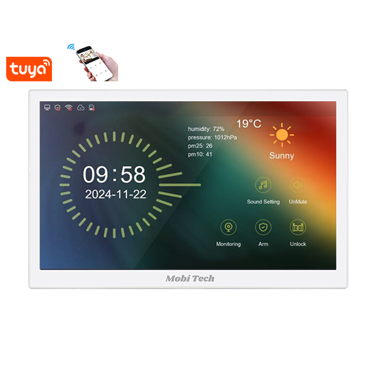 مانیتور آیفون تصویری 10 اینچ سفید لینوکسی IP موبی تک Mobi Tech ( MB-IPMW102LT )