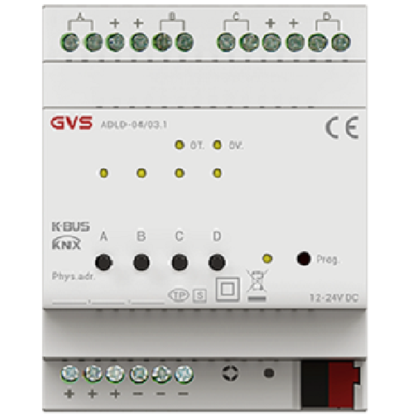 GVS - ED Dimming Actuator 4-Fold, 4A ( ADLD-04/03.1 )