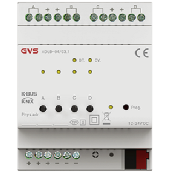 GVS - ED Dimming Actuator 4-Fold, 4A ( ADLD-04/03.1 )