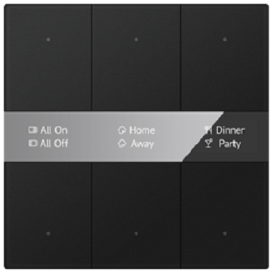 GVS - Push Button ( CHPBD-02/12.1.11 (Black) ) ( Glass Button "Normal Glass Display" )