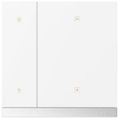 GVS - Waltz Push Button Sensor ( CHPB-02/02.S.22 (Silver Bar + White/Silver Button) )