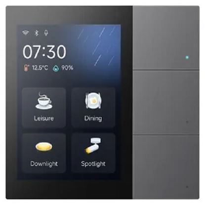GVS - Smart Touch Panel ( CHTF-3.3/3.2.13 (Gray) ) ( Glass Button )