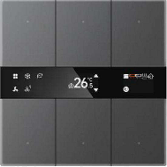 GVS - Multifunctional Thermostat ( CHMTB-06/S.1.13 (Gray) ) ( Glass Button "Normal Glass Display" )