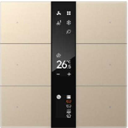 GVS - Multifunctional Thermostat ( CHMTB-06/S.1.14 (Gold) ) ( Glass Button "Normal Glass Display" )