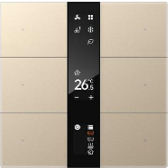 GVS - Multifunctional Thermostat ( CHMTB-06/S.2.14 (Gold) ) ( Glass Button "Mirror Glass Display" )
