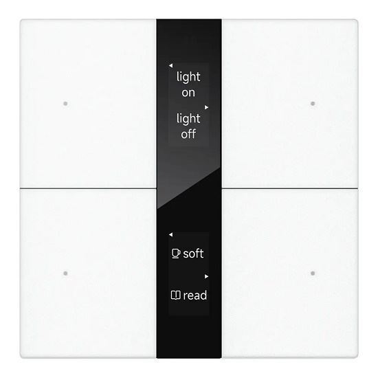 GVS - Push Button ( CHPBD-04/24.1.10 (White) ) ( Glass Button "Normal Glass Display" )