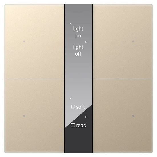 GVS - Push Button ( CHPBD-04/24.2.14 (Gold) ) ( Glass Button "Mirror Glass Display" )