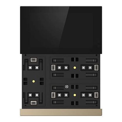 GVS - KNX Waltz Series Touch Pad ( CHTFB-3.0/6.S.24 (Gold Bar + Gold Button) )