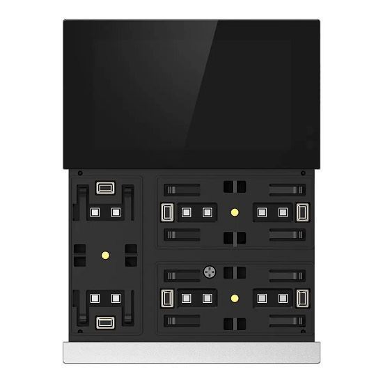 GVS - KNX Waltz Series Touch Pad ( CHTFB-3.0/6.S.22 (Silver Bar + Silver Button) )