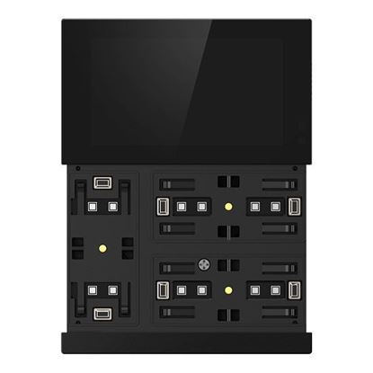 GVS - KNX Waltz Series Touch Pad ( CHTFB-3.0/6.S.21 (Black Bar + Black/Gary Button) )
