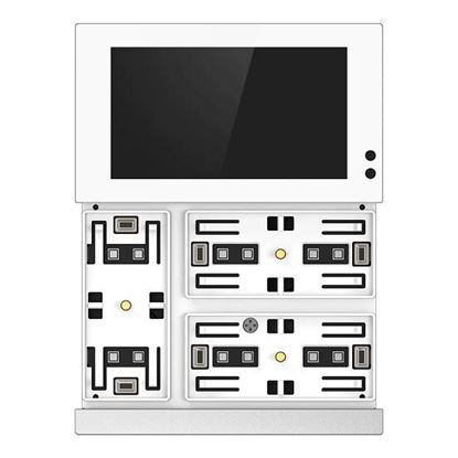GVS - KNX Waltz Series Touch Pad ( CHTFB-3.0/6.S.20 ( Silver Bar + White Button ) )