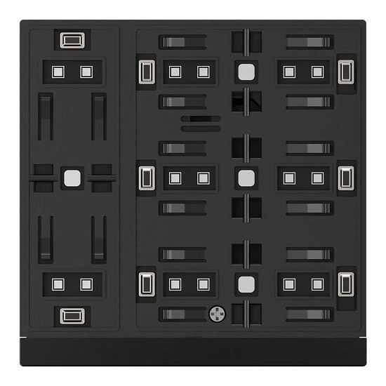 GVS - Waltz Push Button Sensor ( CHPB-08/02.S.21 (Black Bar + Black/Gary Button) )